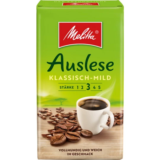 Melitta Kaffee Auslese Klassich-mild Gemahlen 500G 3 Melitta Kaffee Auslese Klassich-mild Gemahlen 500G
