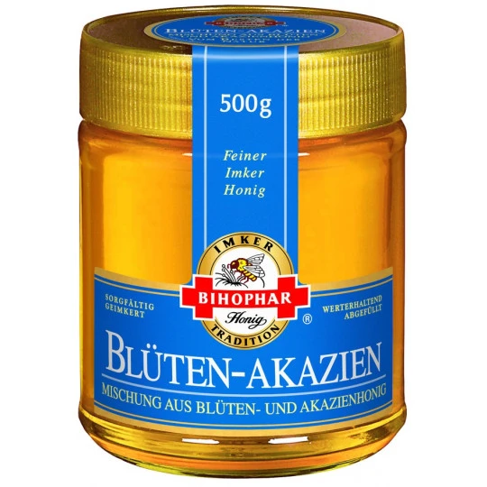 Bihophar Blüten-Akazien-Honig 500G 3 Bihophar Blüten-Akazien-Honig 500G