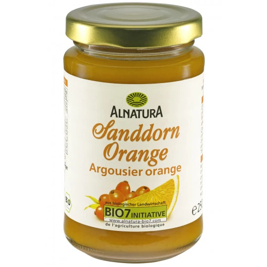 Alnatura Bio Fruchtaufstrich Sanddorn-Orange 250G 3 Alnatura Bio Fruchtaufstrich Sanddorn-Orange 250G