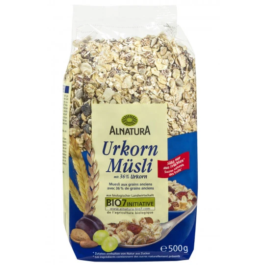 Alnatura Bio Urkorn Müsli 500G 3 Alnatura Bio Urkorn Müsli 500G