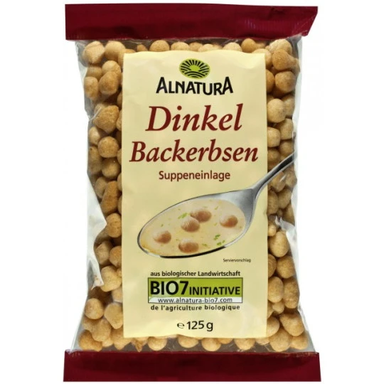Alnatura Bio Dinkel Backerbsen 125G 3 Alnatura Bio Dinkel Backerbsen 125G