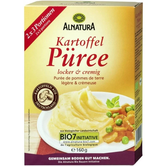 Alnatura Bio Kartoffel Püree Locker & Cremig 160G 3 Alnatura Bio Kartoffel Püree Locker & Cremig 160G