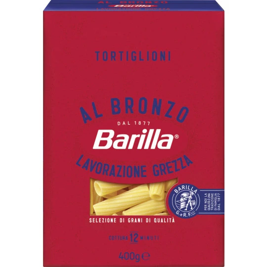 Barilla Tortiglioni Al Bronzo 400G 3 Barilla Tortiglioni Al Bronzo 400G