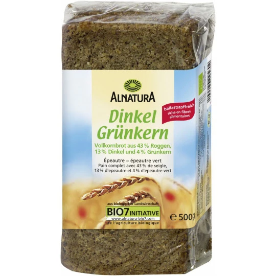 Alnatura Bio Dinkelgrünkernbrot 500G 3 Alnatura Bio Dinkelgrünkernbrot 500G