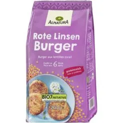 Alnatura Bio Rote Linsen Burger 200G