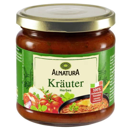 Alnatura Bio Tomatensauce Kräuter 350ML 3 Alnatura Bio Tomatensauce Kräuter 350ML