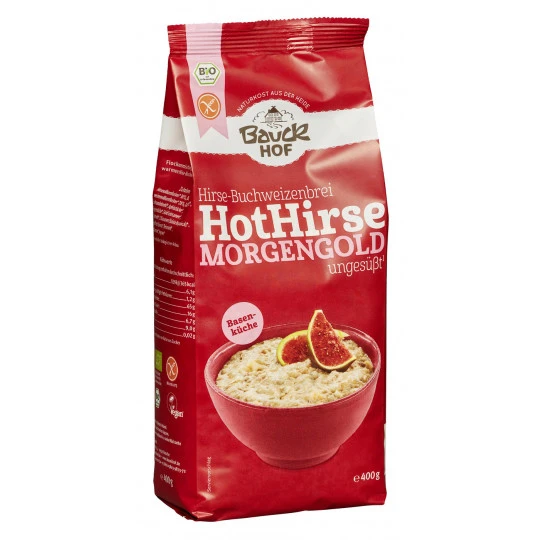 Bauckhof Bio Hirse-Buchweizenbrei Hot Hirse Morgengold Ungesüßt Glutenfrei 400G 3 Bauckhof Bio Hirse-Buchweizenbrei Hot Hirse Morgengold Ungesüßt Glutenfrei 400G