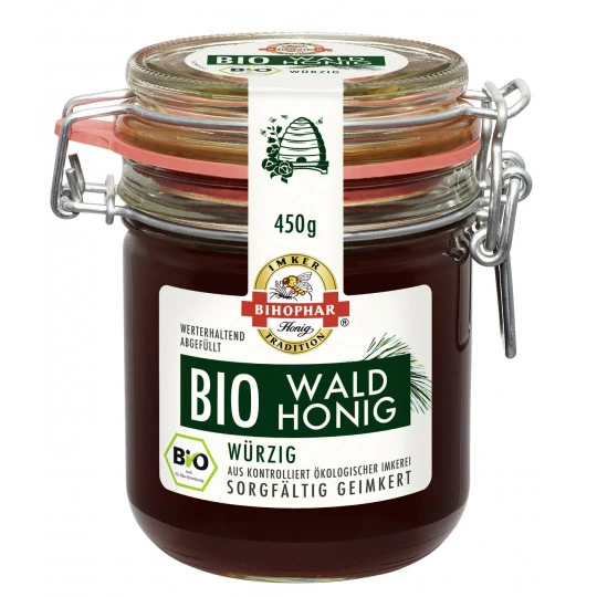 Bihophar Bio Wald Honig Würzig 450G 3 Bihophar Bio Wald Honig Würzig 450G
