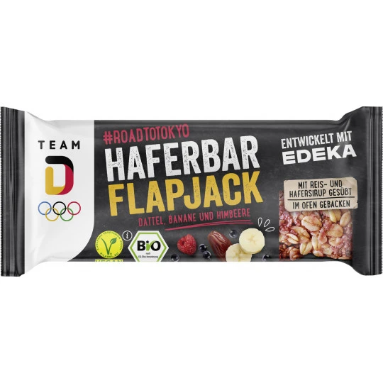EDEKA Bio Haferbar Flapjack Team Deutschland Frucht 60G 3 EDEKA Bio Haferbar Flapjack Team Deutschland Frucht 60G