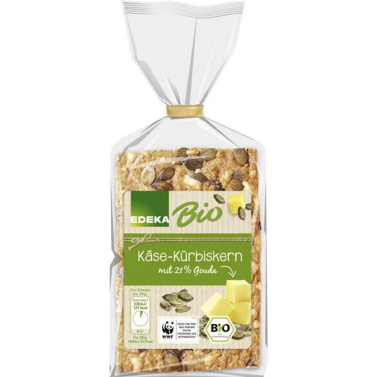 EDEKA Bio Käse-Kürbiskern Knäckebrot 200G 3 EDEKA Bio Käse-Kürbiskern Knäckebrot 200G