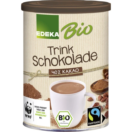 EDEKA Bio Trinkschokolade 40% Kakao 220G 3 EDEKA Bio Trinkschokolade 40% Kakao 220G