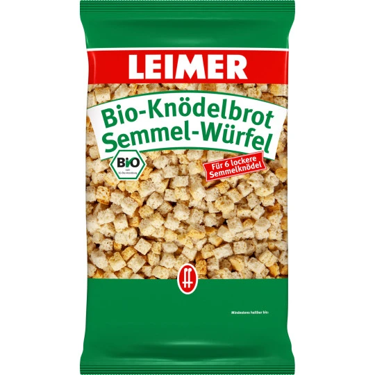 Leimer Bio-Semmelwürfel Knödelbrot 250G 3 Leimer Bio-Semmelwürfel Knödelbrot 250G