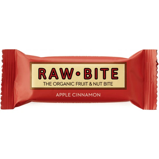 RAW Bite Bio Apple & Cinnamon Riegel 50G 3 RAW Bite Bio Apple & Cinnamon Riegel 50G