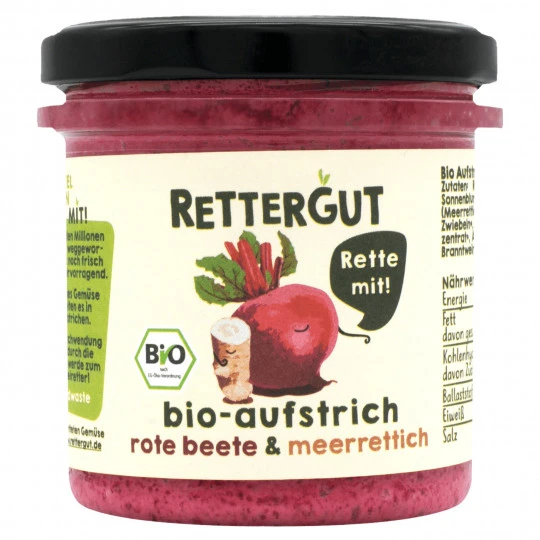 Rettergut Bio Brotaufstrich Rote Beete & Meerrettich 135G 3 Rettergut Bio Brotaufstrich Rote Beete & Meerrettich 135G