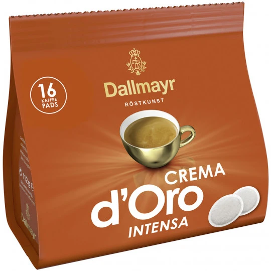 Dallmayr Crema D'Oro Intensa Kaffeepads 16ST 112G 3 Dallmayr Crema D'Oro Intensa Kaffeepads 16ST 112G