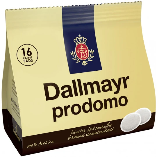 Dallmayr Kaffeepads Prodomo 16ST 112G 3 Dallmayr Kaffeepads Prodomo 16ST 112G