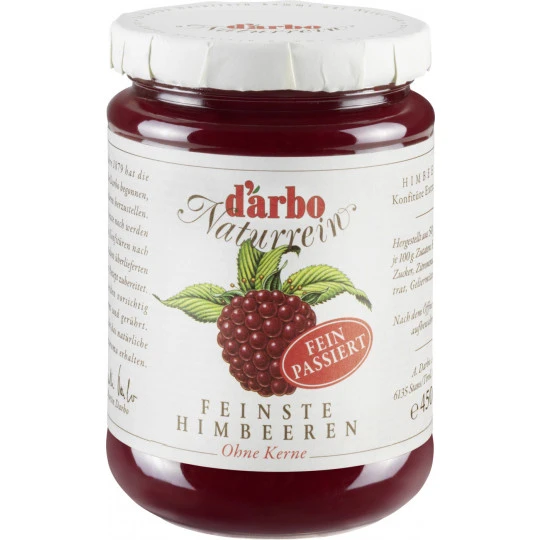 Darbo Konfitüre Naturrein Feinste Himbeeren Ohne Kerne 450G 3 Darbo Konfitüre Naturrein Feinste Himbeeren Ohne Kerne 450G
