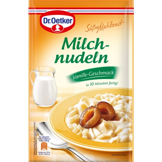 Dr. Oetker Milchnudeln Vanille-Geschmack 116G 3 Dr. Oetker Milchnudeln Vanille-Geschmack 116G