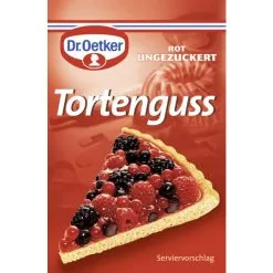 Dr. Oetker Tortenguss Rot Ungezuckert 3x 12G
