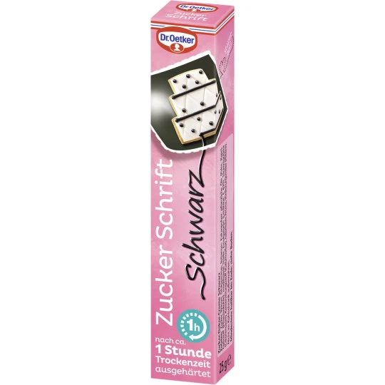 Dr. Oetker Zuckerschrift Schwarz 25G 3 Dr. Oetker Zuckerschrift Schwarz 25G