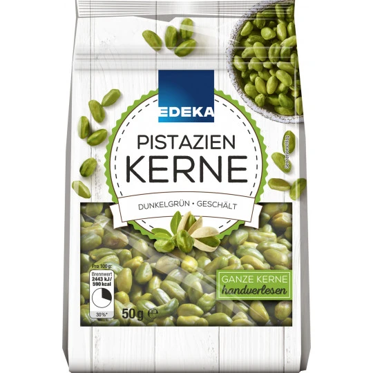 EDEKA Pistazienkerne Dunkelgrün, Geschält 50G 3 EDEKA Pistazienkerne Dunkelgrün, Geschält 50G