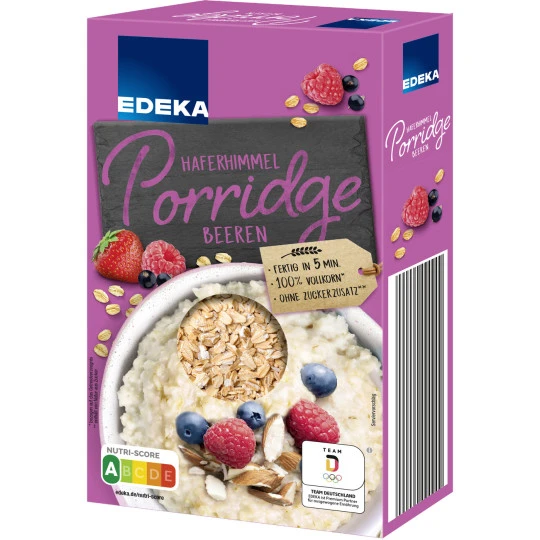 EDEKA Haferhimmel Porridge Beeren 350G 3 EDEKA Haferhimmel Porridge Beeren 350G