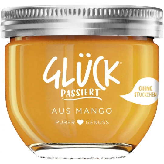 Glück Passiert Fruchtaufstrich Mango 230G 3 Glück Passiert Fruchtaufstrich Mango 230G