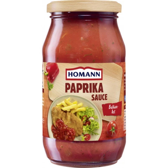 Homann Paprika Sauce Balkan Art 400ML 3 Homann Paprika Sauce Balkan Art 400ML