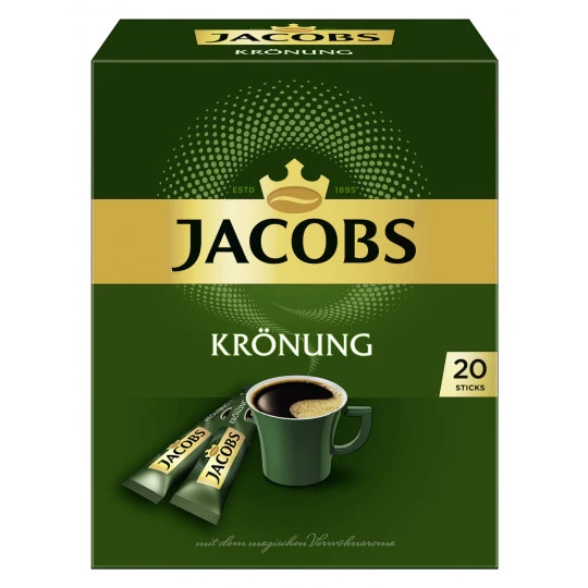 Jacobs Krönung Löslicher Kaffee Sticks 20x 1,8G 3 Jacobs Krönung Löslicher Kaffee Sticks 20x 1,8G