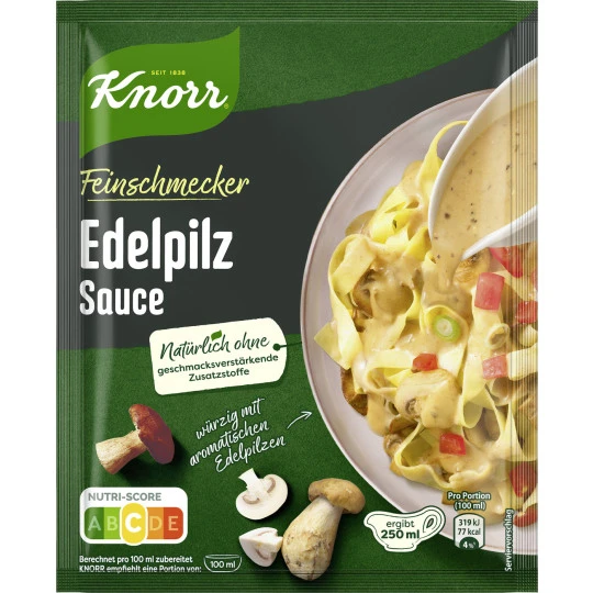 Knorr Feinschmecker Edelpilz Sauce Ergibt 250ML 3 Knorr Feinschmecker Edelpilz Sauce Ergibt 250ML