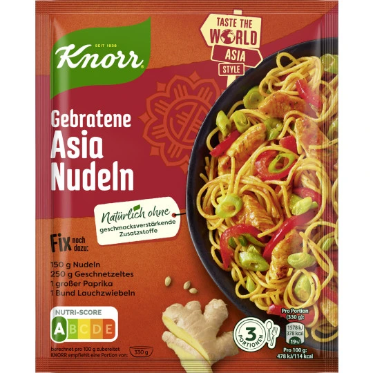 Knorr Fix Für Gebratene Asia Nudeln 30G 3 Knorr Fix Für Gebratene Asia Nudeln 30G