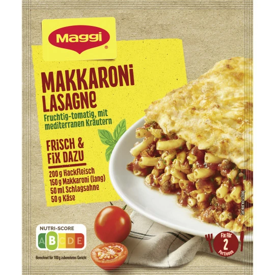 Maggi Idee Für Makkaroni Lasagne 40G 3 Maggi Idee Für Makkaroni Lasagne 40G