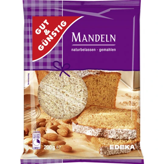Gut & Günstig Mandeln Gemahlen 200G 3 Gut & Günstig Mandeln Gemahlen 200G