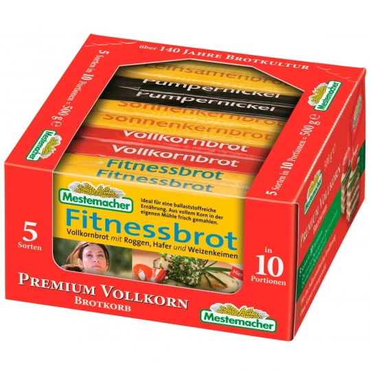 Mestemacher Premium Vollkorn Brotkörbchen 500G 3 Mestemacher Premium Vollkorn Brotkörbchen 500G