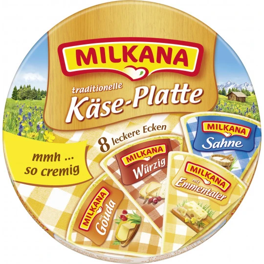 Milkana Käseplatte 8ST 200G 3 Milkana Käseplatte 8ST 200G