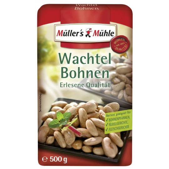 Müller's Mühle Wachtel Bohnen 500G 3 Müller's Mühle Wachtel Bohnen 500G