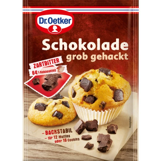 Dr. Oetker Schokolade Grob Gehackt 100G 3 Dr. Oetker Schokolade Grob Gehackt 100G