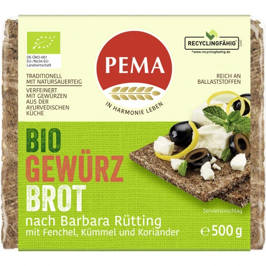 Pema Bio Gewürz Brot Nach Barbara Rütting 500G 3 Pema Bio Gewürz Brot Nach Barbara Rütting 500G