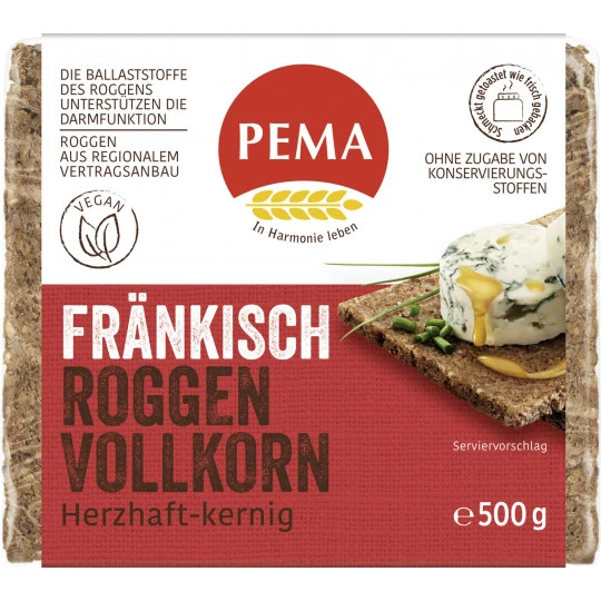 Pema Fränkisch Vollkorn 500G 3 Pema Fränkisch Vollkorn 500G