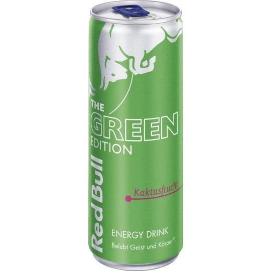Red Bull Green Edition Kaktusfrucht 0,25L 3 Red Bull Green Edition Kaktusfrucht 0,25L