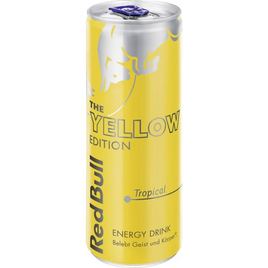 Red Bull Yellow Edition Tropical 250ML 3 Red Bull Yellow Edition Tropical 250ML