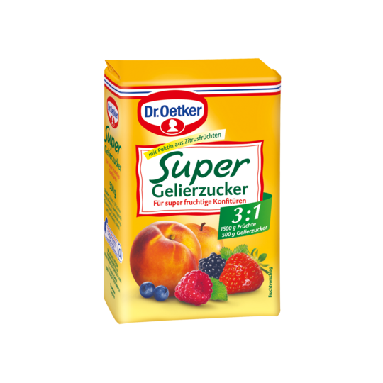 Dr. Oetker Super Gelierzucker 3:1 500G 3 Dr. Oetker Super Gelierzucker 3:1 500G