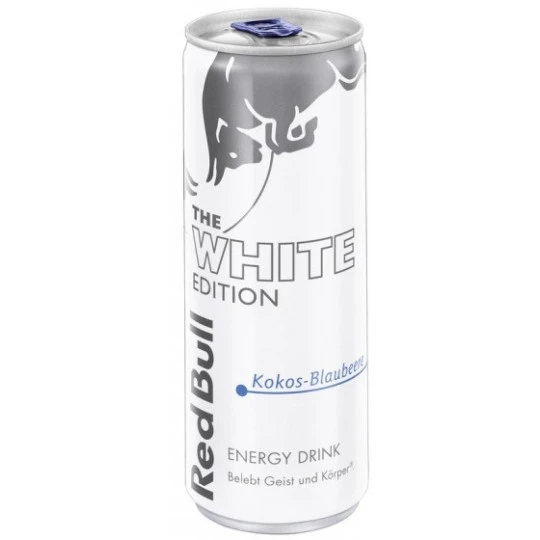Red Bull White Edition Kokos-Blaubeere 0,25L 3 Red Bull White Edition Kokos-Blaubeere 0,25L