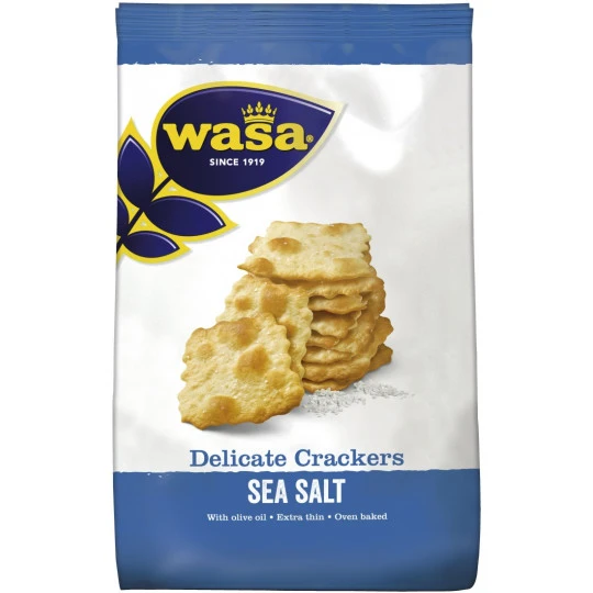Wasa Delicate Crackers Sea Salt 180G 3 Wasa Delicate Crackers Sea Salt 180G